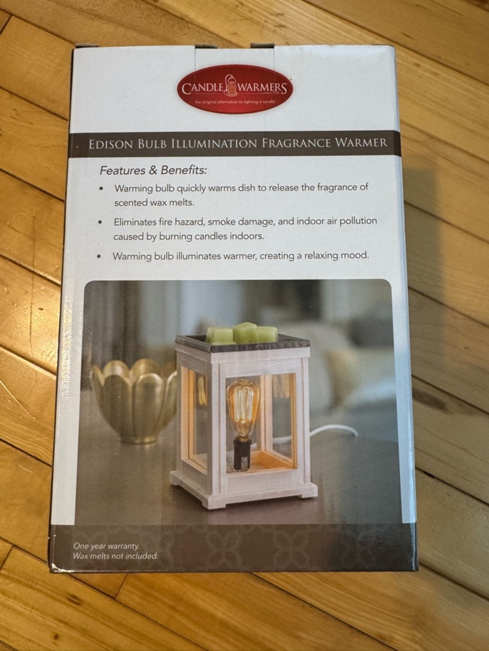 Weathered Wood Edison Bulb Fragrance Warmer - White - Picture 3 of 6